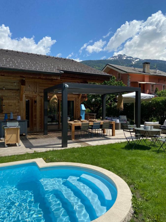 Grand Chalet A La Montagne 圣莫里斯堡 外观 照片