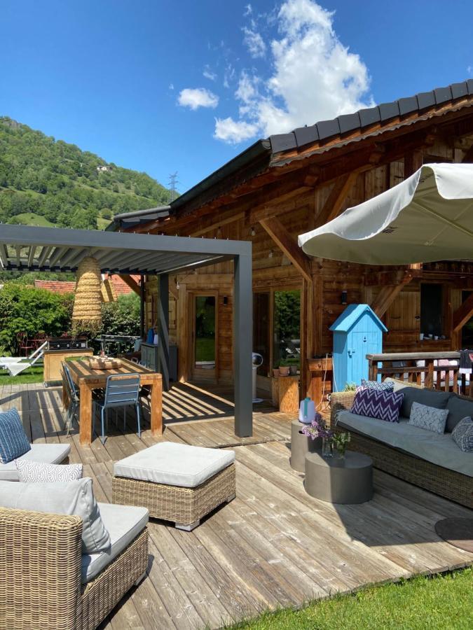 Grand Chalet A La Montagne 圣莫里斯堡 外观 照片