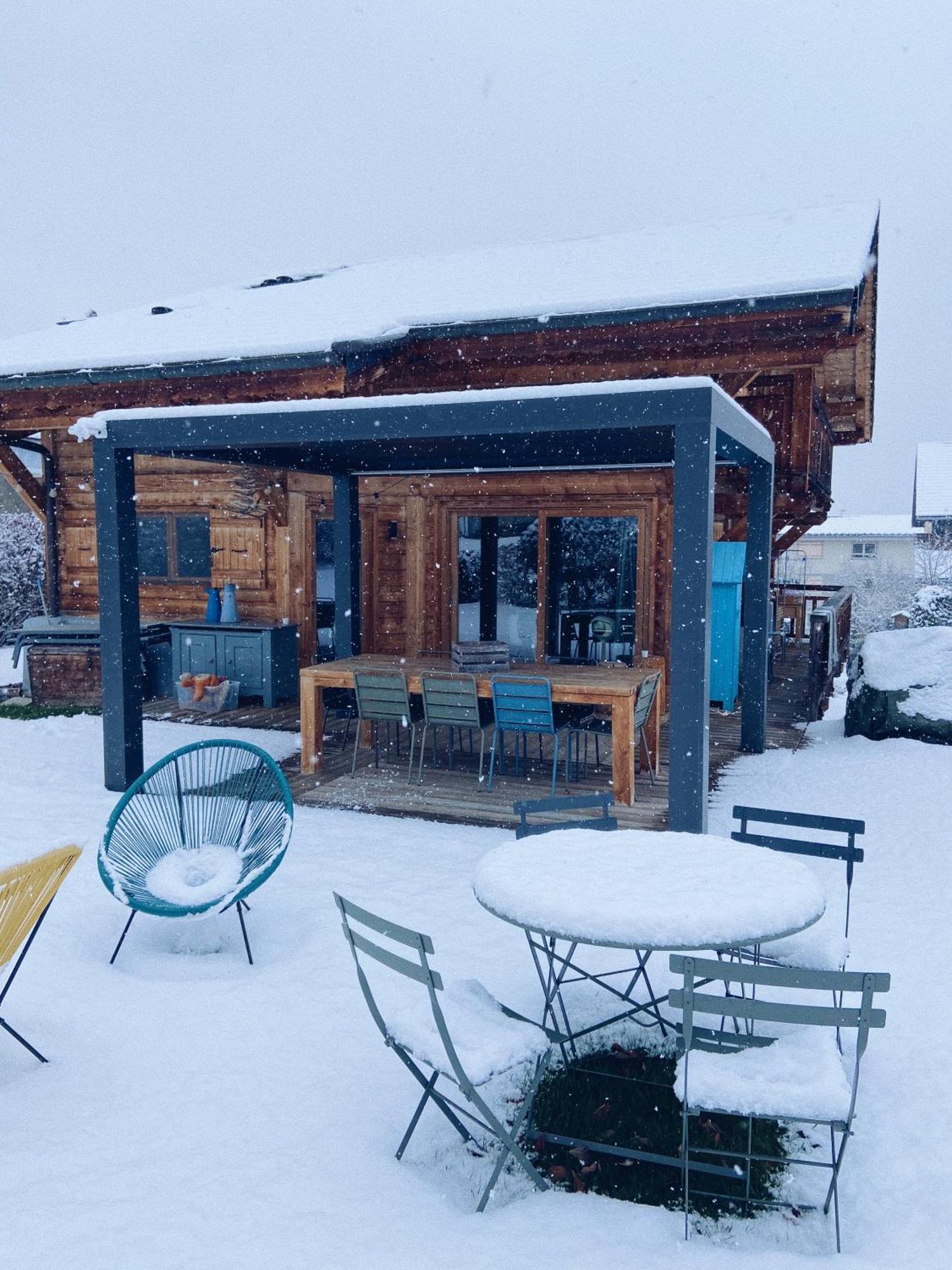 Grand Chalet A La Montagne 圣莫里斯堡 外观 照片