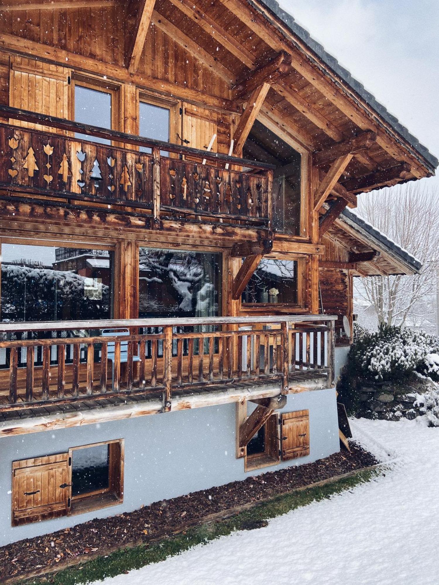 Grand Chalet A La Montagne 圣莫里斯堡 外观 照片